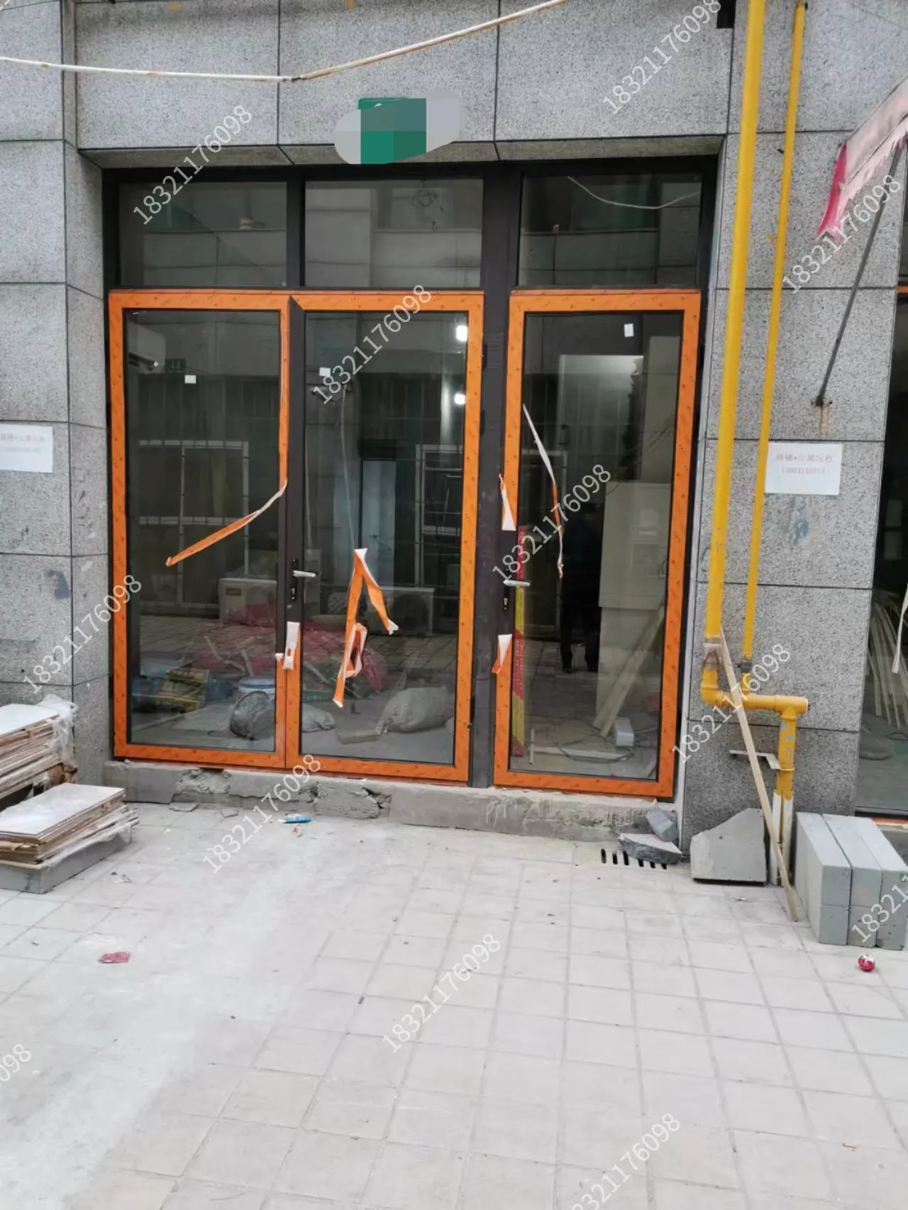 铝合金铰链门 - 有框门